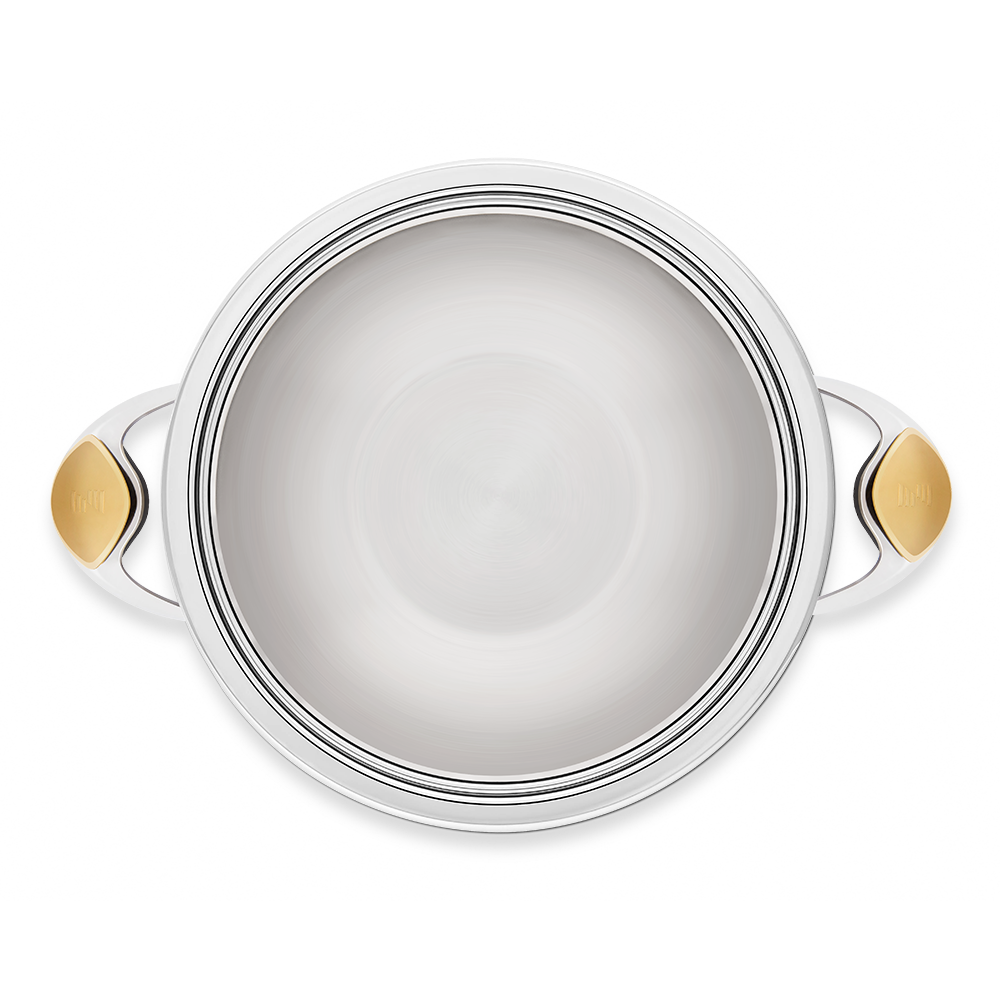 Naczynie WOK 24 cm - ZEPTER, z pokrywką, 2.4 l, 2 uchwyty, Z-W2424-SC